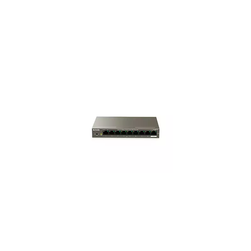 Tenda TEF1109P-8-63W Unmanaged Fast Ethernet (10/100) Power over Ethernet (PoE) Zwart