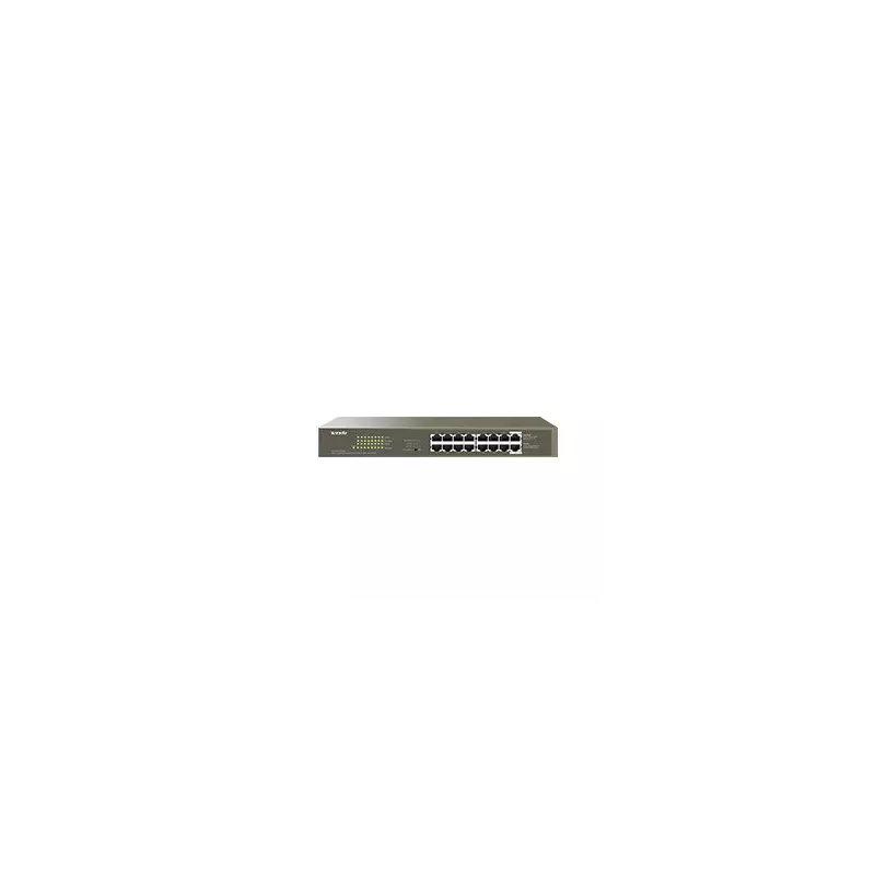 Tenda TEG1116P-16-150W netwerk-switch Unmanaged L2 Gigabit Ethernet (10/100/1000) Power over Ethernet (PoE) Zwart