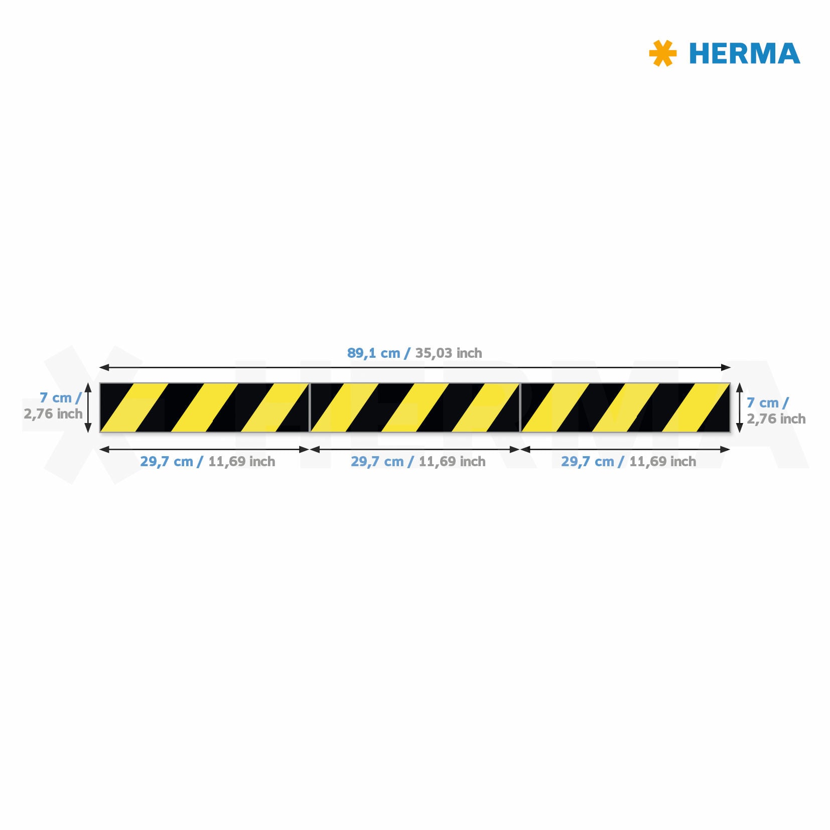HERMA 12920 etiket Rechthoek Verwijderbaar Zwart, Geel 15 stuk(s)