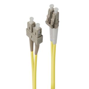 ALOGIC LCSC-02-OS2 InfiniBand en Glasvezelkabel 2 m LC SC Geel