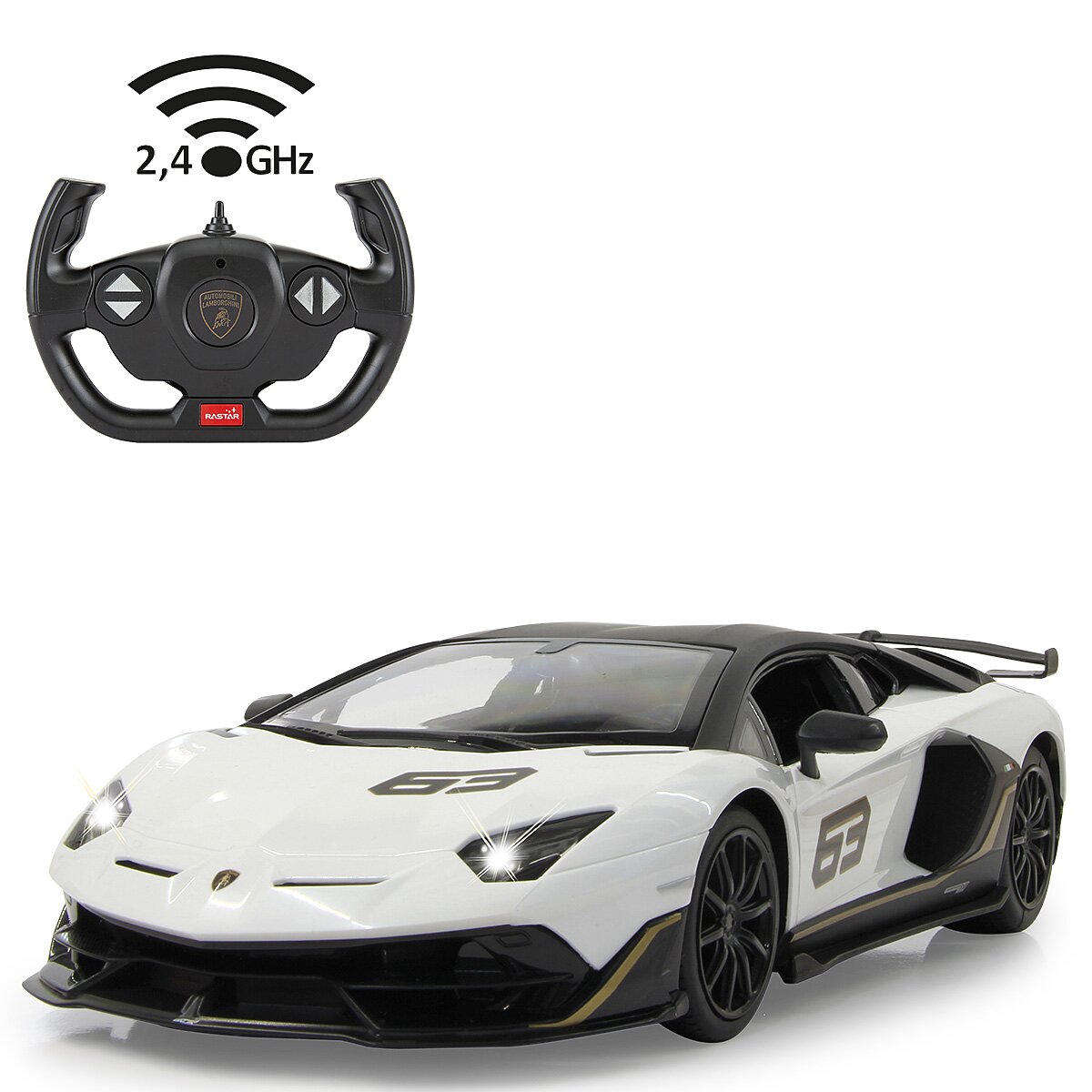 Jamara Lamborghini Aventador SVJ Performance 1:14 white 2,4GHz