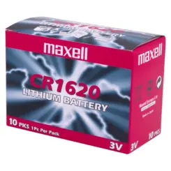 Maxell CR1620 Wegwerpbatterij Lithium-Manganese Dioxide (LiMnO2)