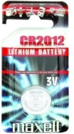 Maxell batterij knoopcel CR2012 3V 50mAh Lithium 1St.