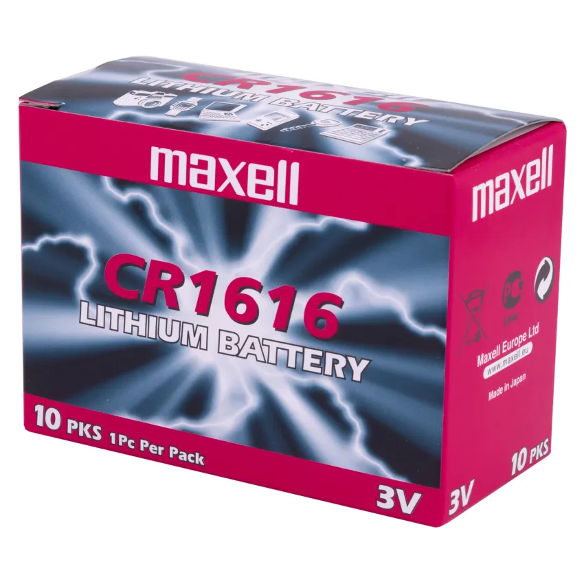 Maxell CR1616 Wegwerpbatterij Lithium-Manganese Dioxide (LiMnO2)