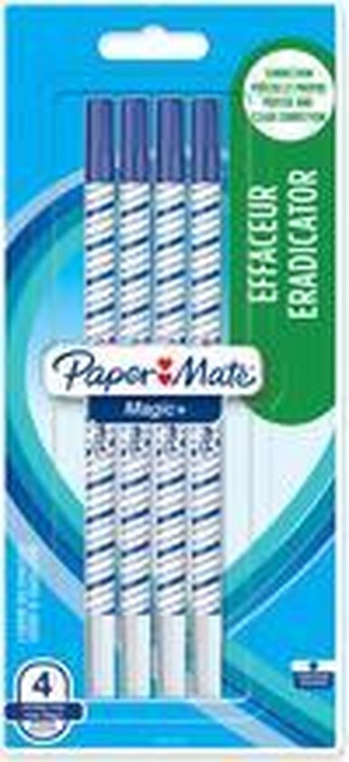 Papermate Magic+ vulpen Blauw, Wit 4 stuk(s)