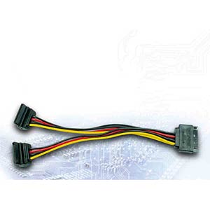 Inter-Tech 88885532 SATA-kabel 0,15 m SATA 15-pin 2 x SATA 15-pin