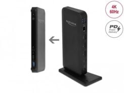 DeLOCK 87746 laptop dock & poortreplicator Bedraad Zwart