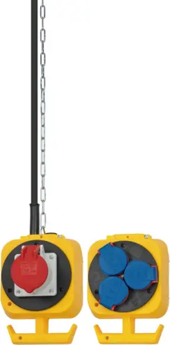 Brennenstuhl 1151960010 energiedistributie 4 AC-uitgang(en) Zwart, Blauw, Rood, Geel