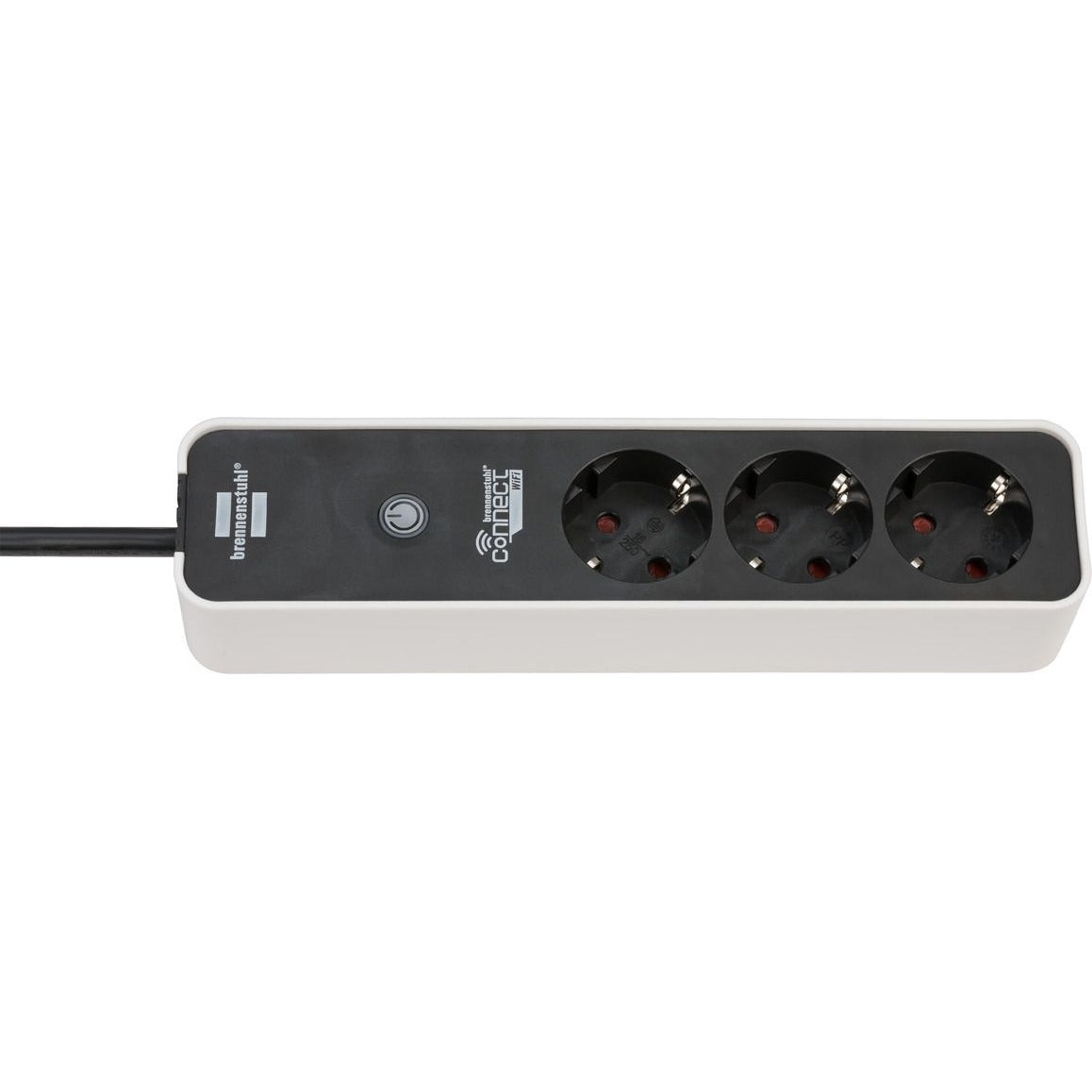 Brennenstuhl Connect Ecolor WiFi power uitbreiding 3 AC-uitgang(en) Binnen Zwart
