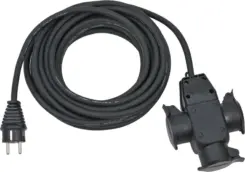 Brennenstuhl 1167810301 power uitbreiding 10 m 3 AC-uitgang(en) Buiten Zwart