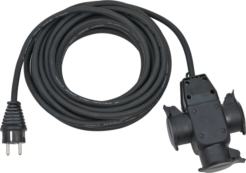 Brennenstuhl 1167810301 power uitbreiding 10 m 3 AC-uitgang(en) Buiten Zwart