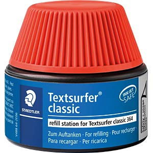 Staedtler Textsurfer classic refill station 488 64 markernavulling Rood 1 stuk(s)