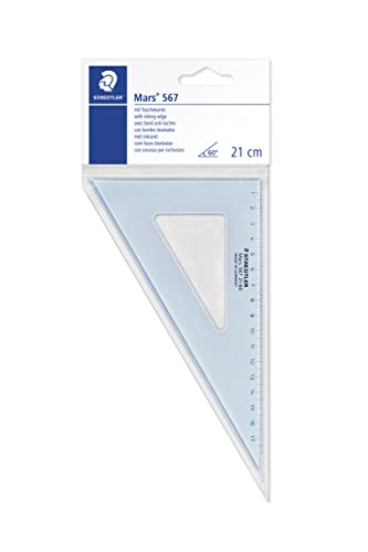 Staedtler Mars 567 Bureauliniaal 210 mm Kunststof Blauw, Transparant 1 stuk(s)