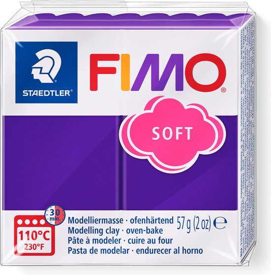 Staedtler FIMO soft Boetseerklei 56 g Paars 1 stuk(s)