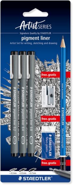 Staedtler pigment liner 308 fijnschrijver 3 stuk(s)