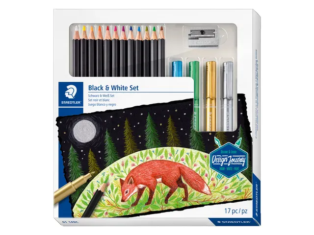 Staedtler 149C Blauw, Groen, Magenta, Oranje, Perzik, Rood, Wit, Geel 12 stuk(s)
