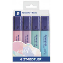 Staedtler 364 C markeerstift 4 stuk(s) Lichtblauw, Munt, Roze, Violet