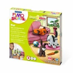 Staedtler FIMO 8034 02 LY materiaal voor pottenbakken en boetseren Boetseerklei 42 g Meerkleurig 4 stuk(s)