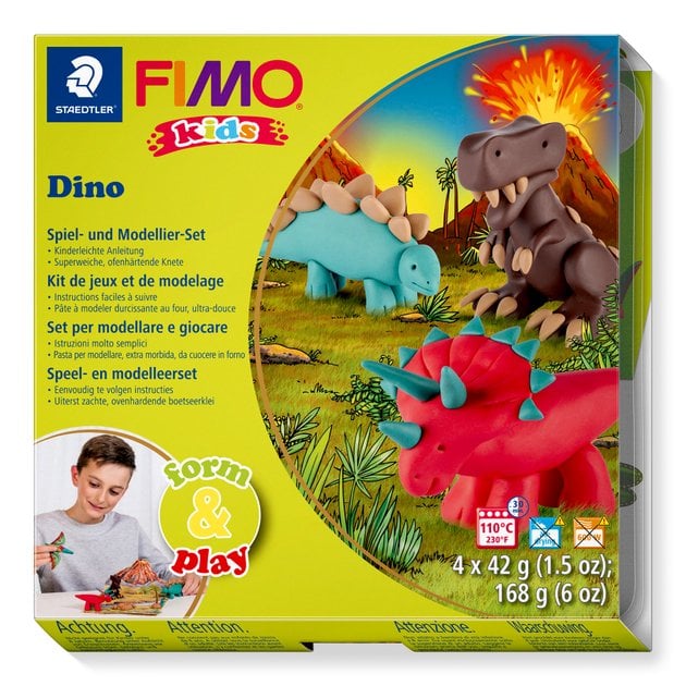 Staedtler FIMO 8034 07 LY materiaal voor pottenbakken en boetseren Boetseerklei 42 g Meerkleurig 4 stuk(s)
