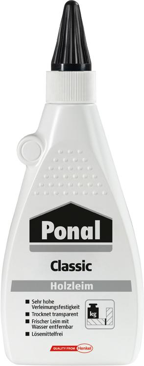 Ponal Holzleim Classic, Flasche met 550g, 9H PN10