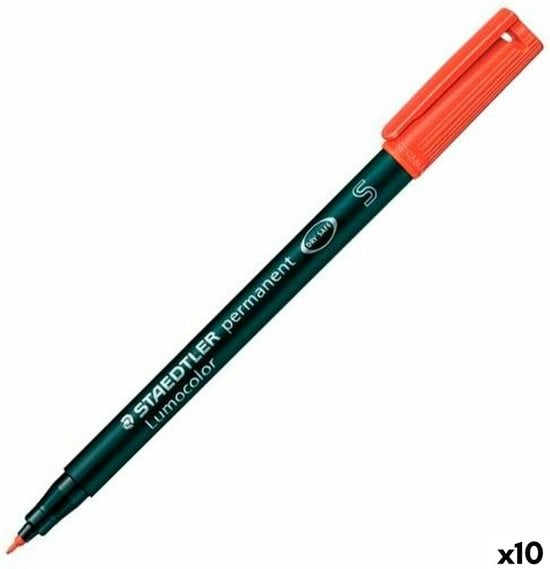 Staedtler 313-2 permanente marker Kogelpunt Rood 10 stuk(s)