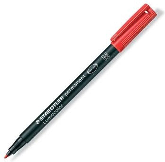 Staedtler 317-2 permanente marker Kogelpunt Rood 10 stuk(s)