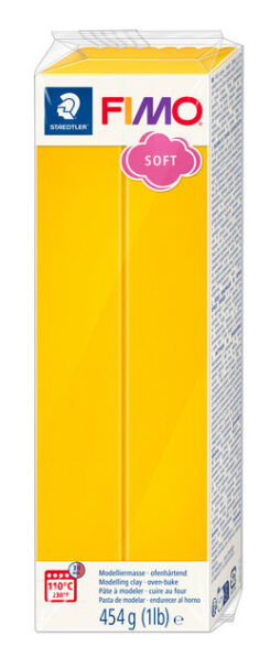 Staedtler FIMO 8021 Boetseerklei 454 g Geel 1 stuk(s)