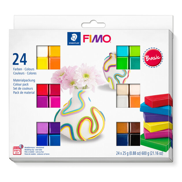 Staedtler FIMO 8023 C Boetseerklei 600 g Verschillende kleuren 1 stuk(s)