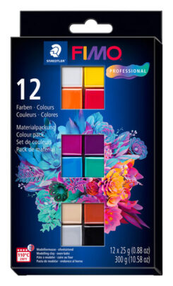 Staedtler FIMO 8043 C Boetseerklei 300 g Zwart, Blauw, Champagne, Groen, Grijs, Magenta, Oranje, Rood, Terracotta, Violet, Wit, Geel