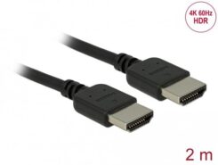 DeLOCK 85217 HDMI kabel 2 m HDMI Type A (Standaard) Zwart