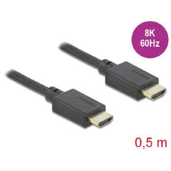 DeLOCK 85386 HDMI kabel 0,5 m HDMI Type A (Standaard) Zwart