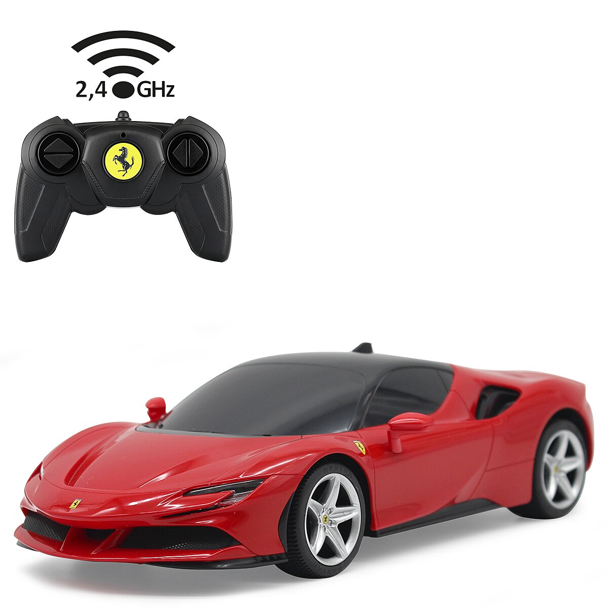 Jamara Ferrari SF90 Stradale 1:24 red 2,4GHz