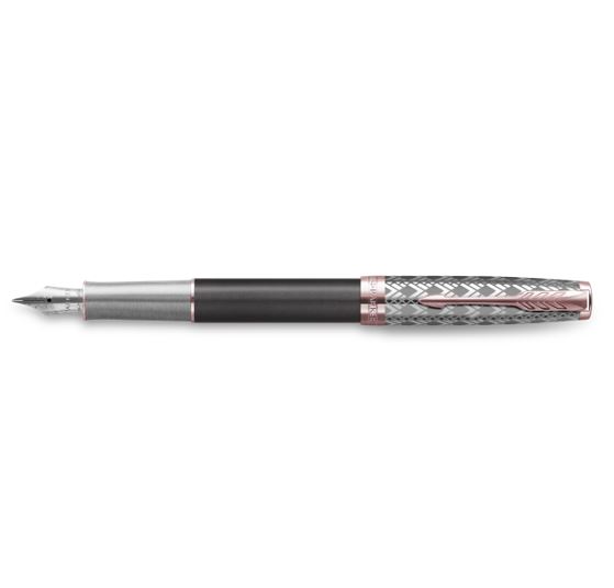 Parker Sonnet vulpen Zwart, Grijs, Metallic, Roségoud 1 stuk(s)