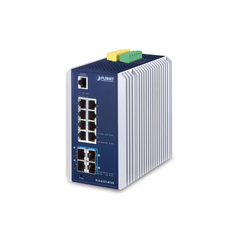 PLANET IGS-6325-8T4X netwerk-switch Managed L3 Gigabit Ethernet (10/100/1000) Blauw, Grijs