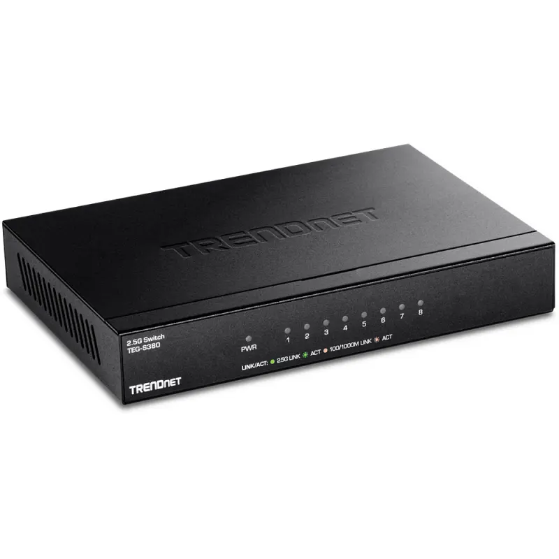 Trendnet TEG-S380 netwerk-switch Unmanaged Gigabit Ethernet (10/100/1000) Zwart