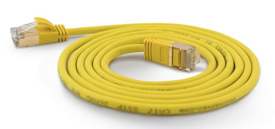 Wantec 7173 netwerkkabel Geel 1 m Cat7 S/FTP (S-STP)