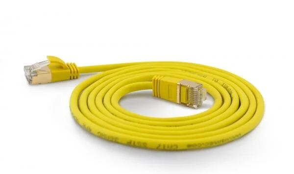 Wantec 7172 netwerkkabel Geel 0,5 m Cat7 S/FTP (S-STP)