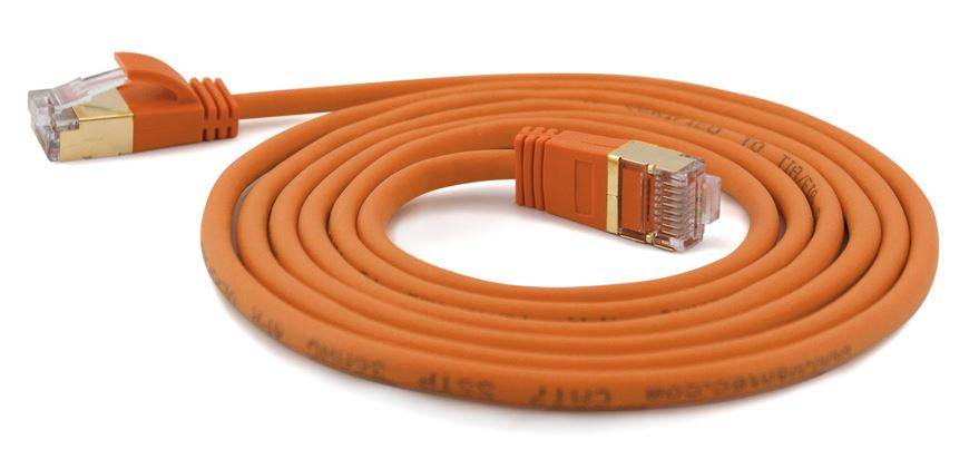 Wantec 7143 netwerkkabel Oranje 0,25 m Cat7 S/FTP (S-STP)