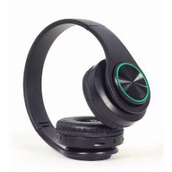 Gembird BHP-LED-01 hoofdtelefoon/headset Bedraad en draadloos Hoofdband Muziek/Voor elke dag Micro-USB Bluetooth Zwart