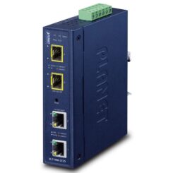 PLANET Industrial 2-Port netwerk media converter Blauw