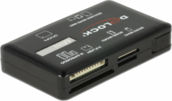 DeLOCK 91758 geheugenkaartlezer USB 3.2 Gen 1 (3.1 Gen 1) Zwart