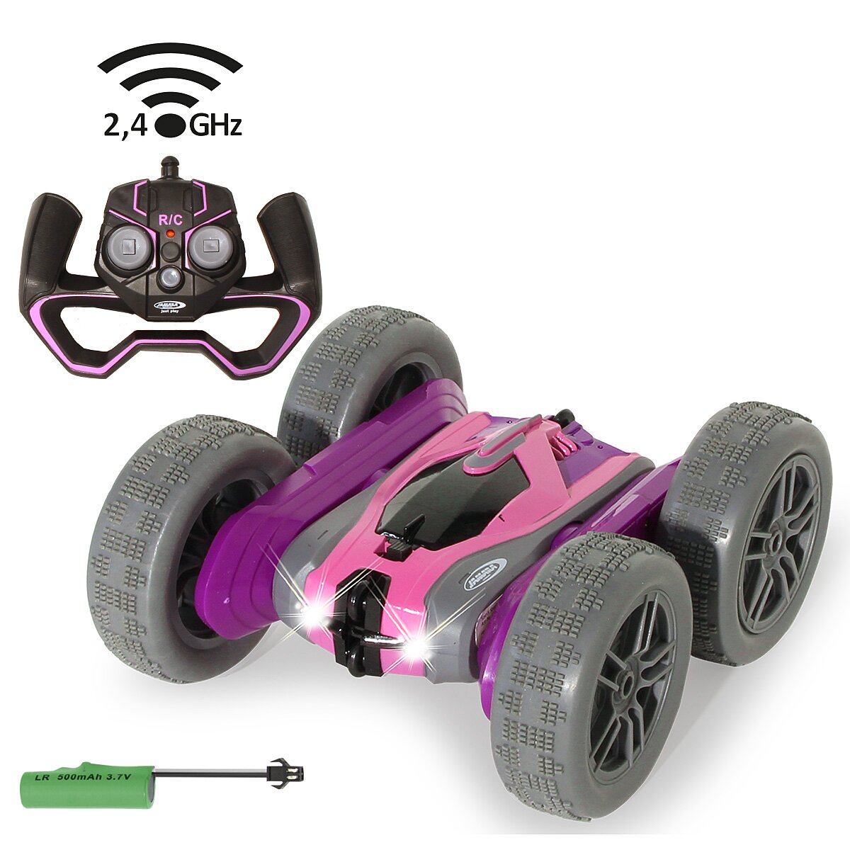Jamara SpinX Stuntcar purple-pink 2,4GHz
