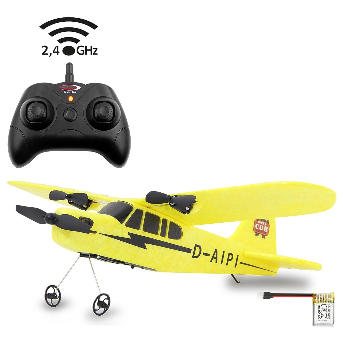 Jamara Piper J3-CUB Plane 2,4 GHz Gyro 2CH