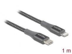 DeLOCK 86631 Lightning-kabel 1 m Grijs