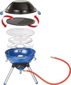 Campingaz Party Grill 400 Caravan Tafelblad propaan/butaan Zwart, Blauw, Gesatineerd staal 2000 W