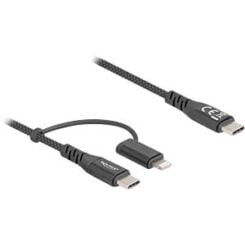 DeLOCK 81171 USB-kabel 2 m USB C USB C/Lightning Zwart