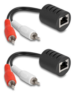 DeLOCK 87857 audio kabel 2 x RCA RJ-45 Zwart, Rood, Wit