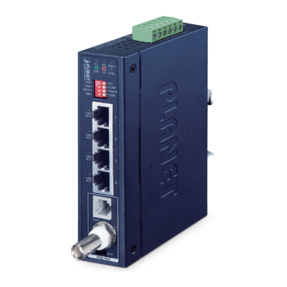 PLANET IVC-234GPT netwerkextender Netwerkzender & -ontvanger Aluminium, Blauw