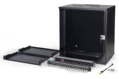 Digitus DN-49207-SET rack 12U Wandrek Zwart