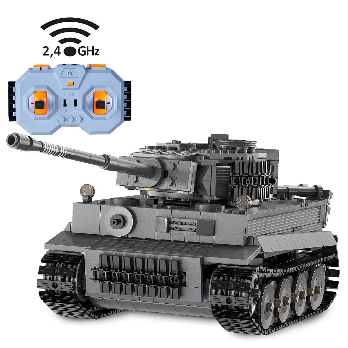 Jamara CaDA Tiger radiografisch bestuurbaar model Tank Elektromotor 1:35